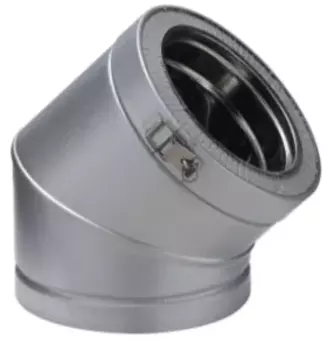 COUDE 45° Diam230 - INOX GALVA